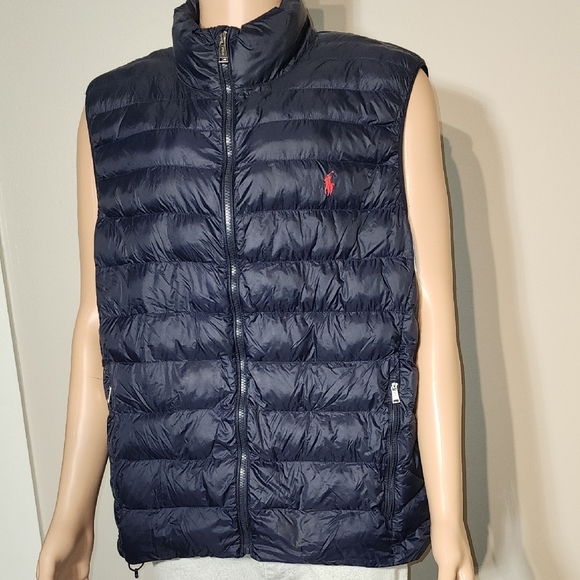 Polo by Ralph Lauren Blue Puffer Vest Quilted Design - Picture 4 of 10